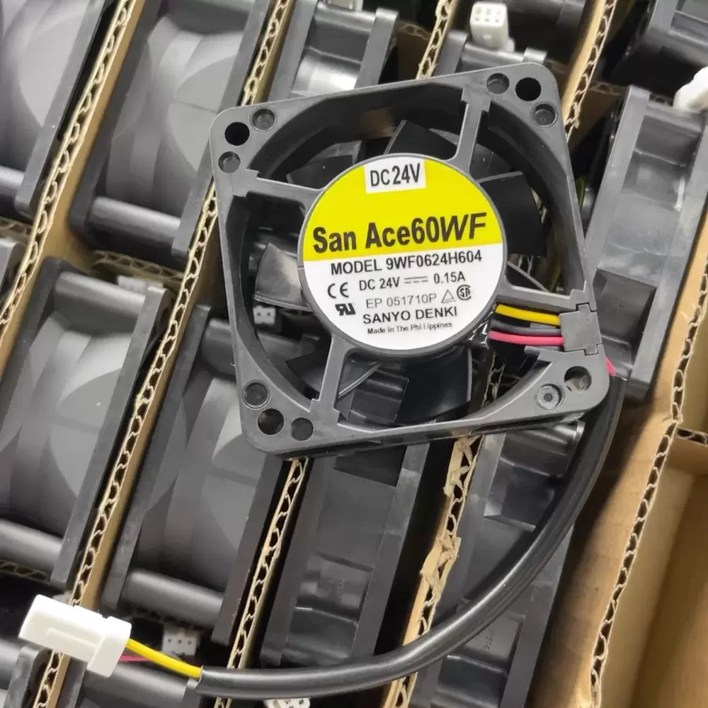 9WF0624H4D04 Sanyo Denki 24VDC 60x60x25mm Axial Fan