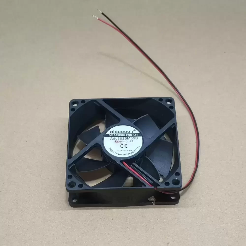 Adc8025M05S aidecoolr 5VDC 0.18A 80x80x25mm DC Cooling Fan