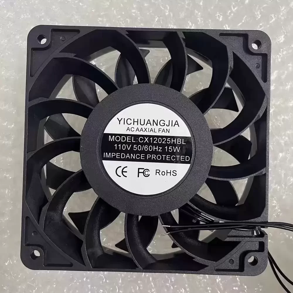 CX12025HBL YICHUANGJIA 110VAC 15W 120x120x25mm Axial Fan