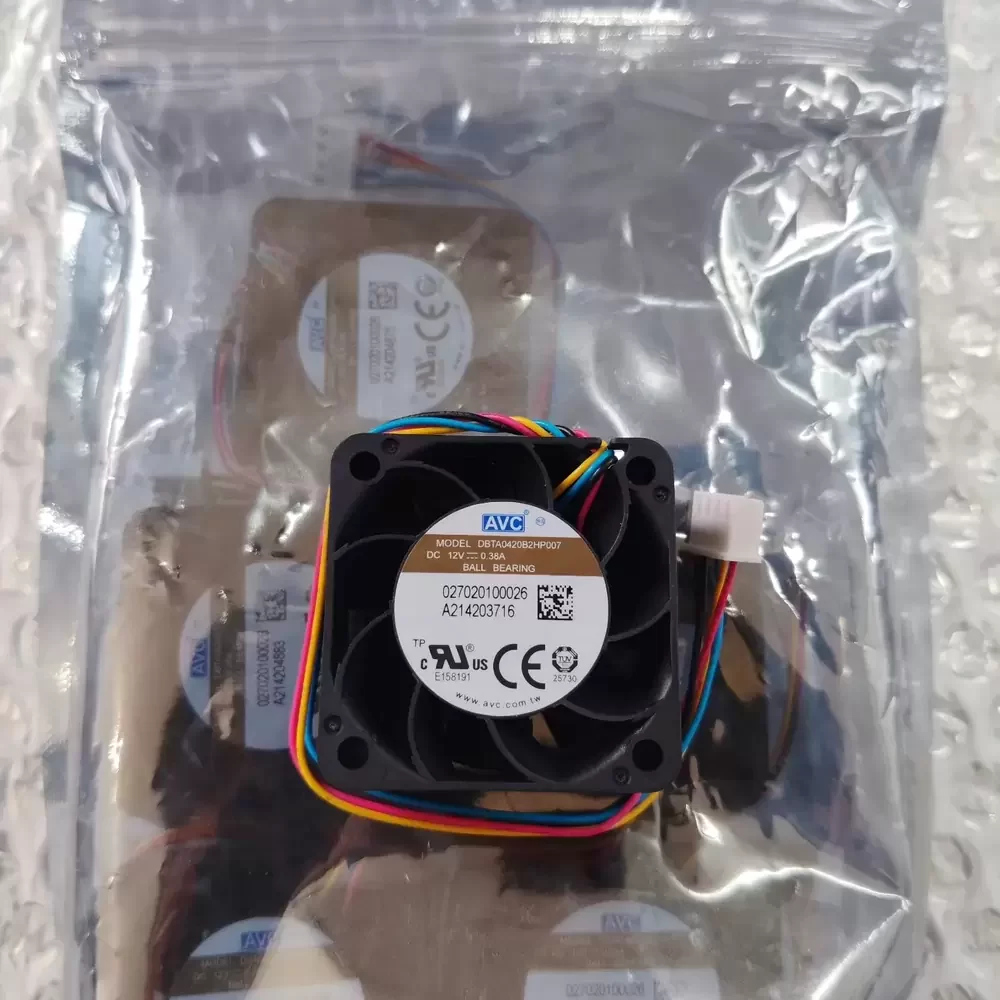 DBTA0420B2HP007 AVC 12VDC 0.38A 40x40x20mm Axial Fan