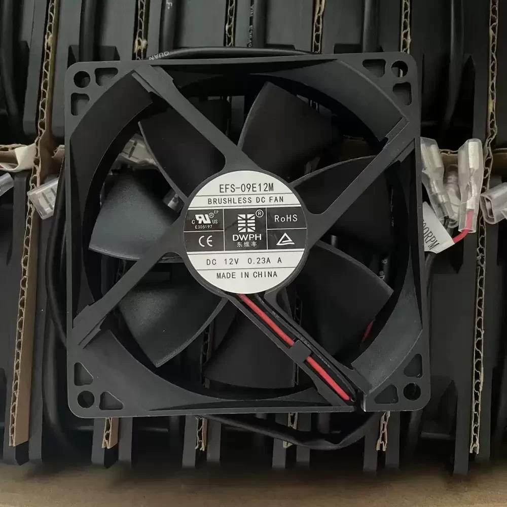 EFS-09E12M DWPH 12VDC 0.23A 90x90x25mm DC Axial Fan
