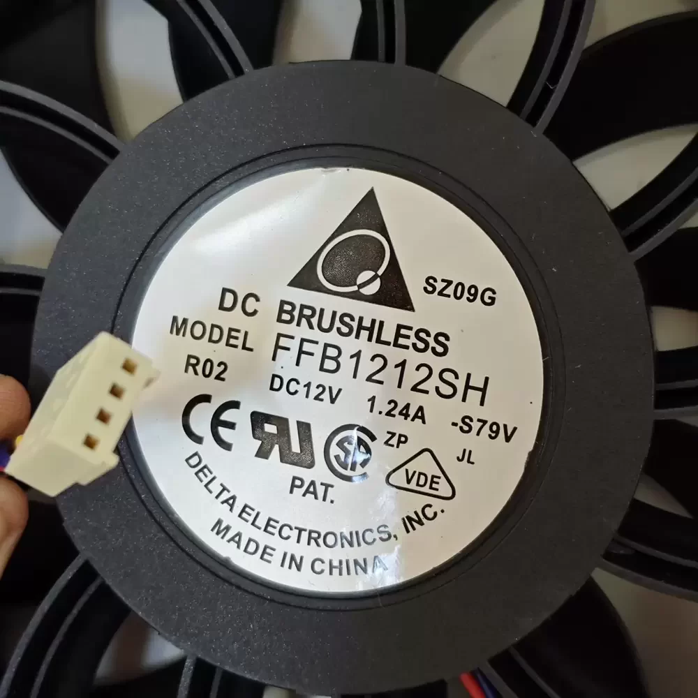 FFB1212SH-S79V Delta 12VDC 1.24A 120mm Axial Cooling Fan FFB1212SH-S79V Delta 12VDC 1.24A 120mm Axial Cooling Fan