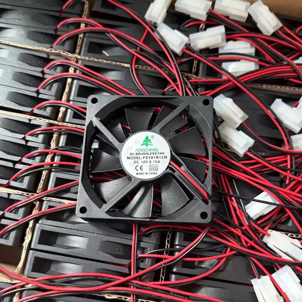 FSY81B12M FONSONING 12VDC 0.15A 80x80x15mm Axial Fan
