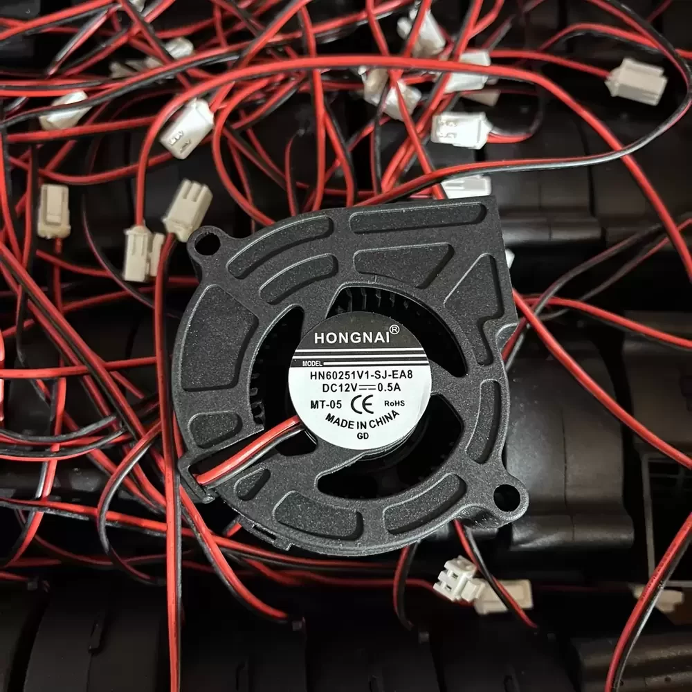 HN60251V1-SJ-EA8 HONGNAI 12VDC 0.5A 60x60x25mm Axial Fan