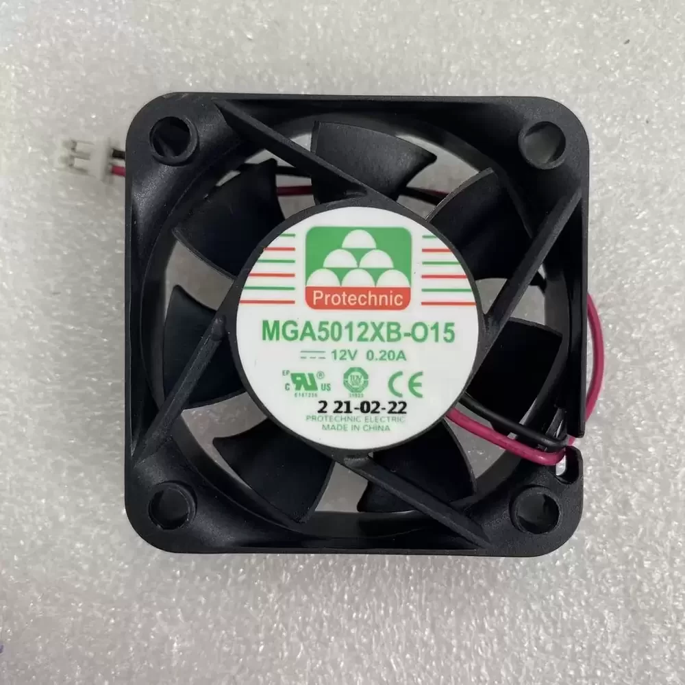 MGA5012XB-O15 Protechnic 12VDC 0.20A 50x50x15mm Axial Fan