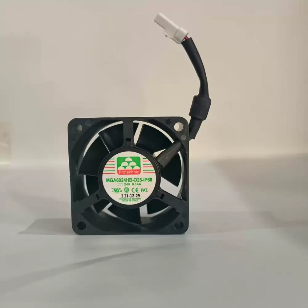 MGA6024HB-O25-IP68 Protechnic 24VDC 60x60x25mm 0.14A Axial Fan