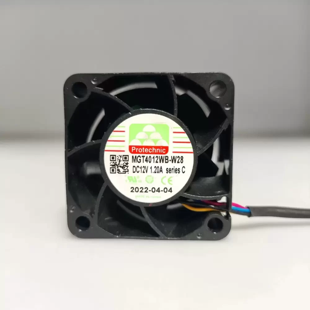 MGT4012WB-W28C Protechnic 12VDC 1.20A 40x40x28mm Axial Fan