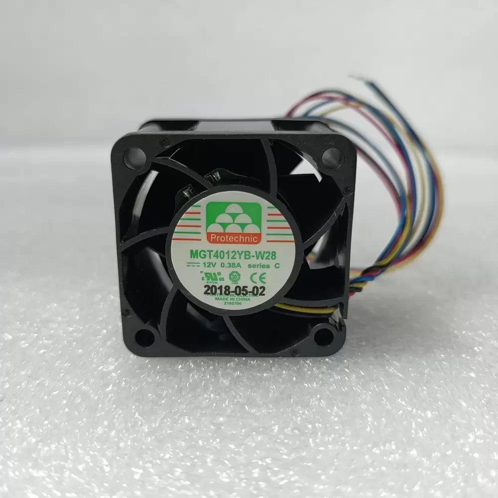 MGT4012YB-W28C Protechnic 12VDC 0.38A 40x40x28mm Axial Fan