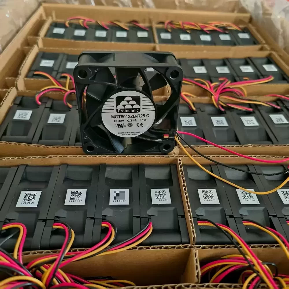 MGT6012ZB-R25C Protechnic 12VDC 0.31A 60x60x25mm Axial Cooling Fan MGT6012ZB-R25C Protechnic 12VDC 0.31A 60x60x25mm Axial Cooling Fan
