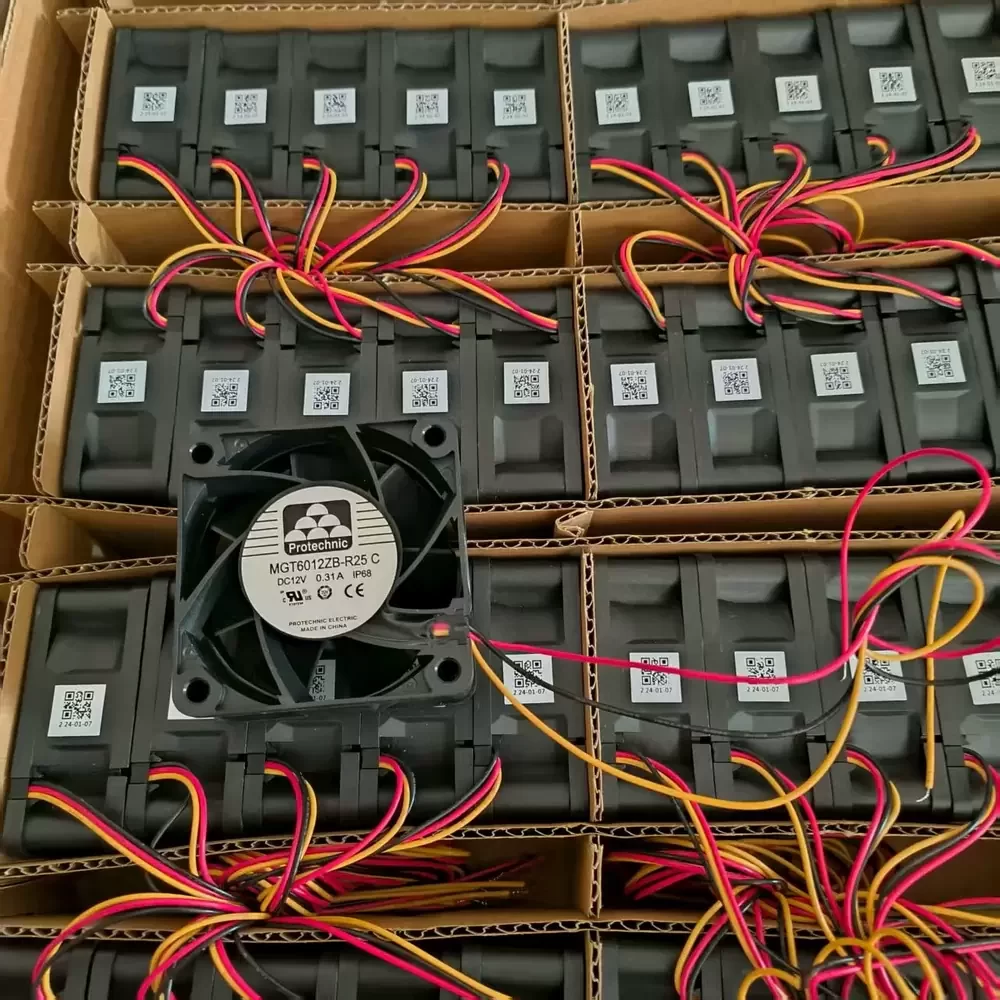 MGT6012ZB-R25C Protechnic 12VDC 0.31A 60x60x25mm Axial Cooling Fan MGT6012ZB-R25C Protechnic 12VDC 0.31A 60x60x25mm Axial Cooling Fan