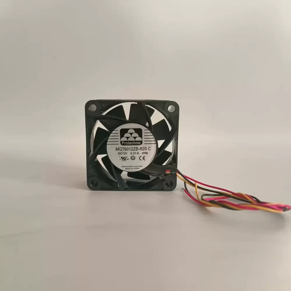 MGT6012ZB-R25C Protechnic 12VDC 0.31A 60x60x25mm Axial Cooling Fan