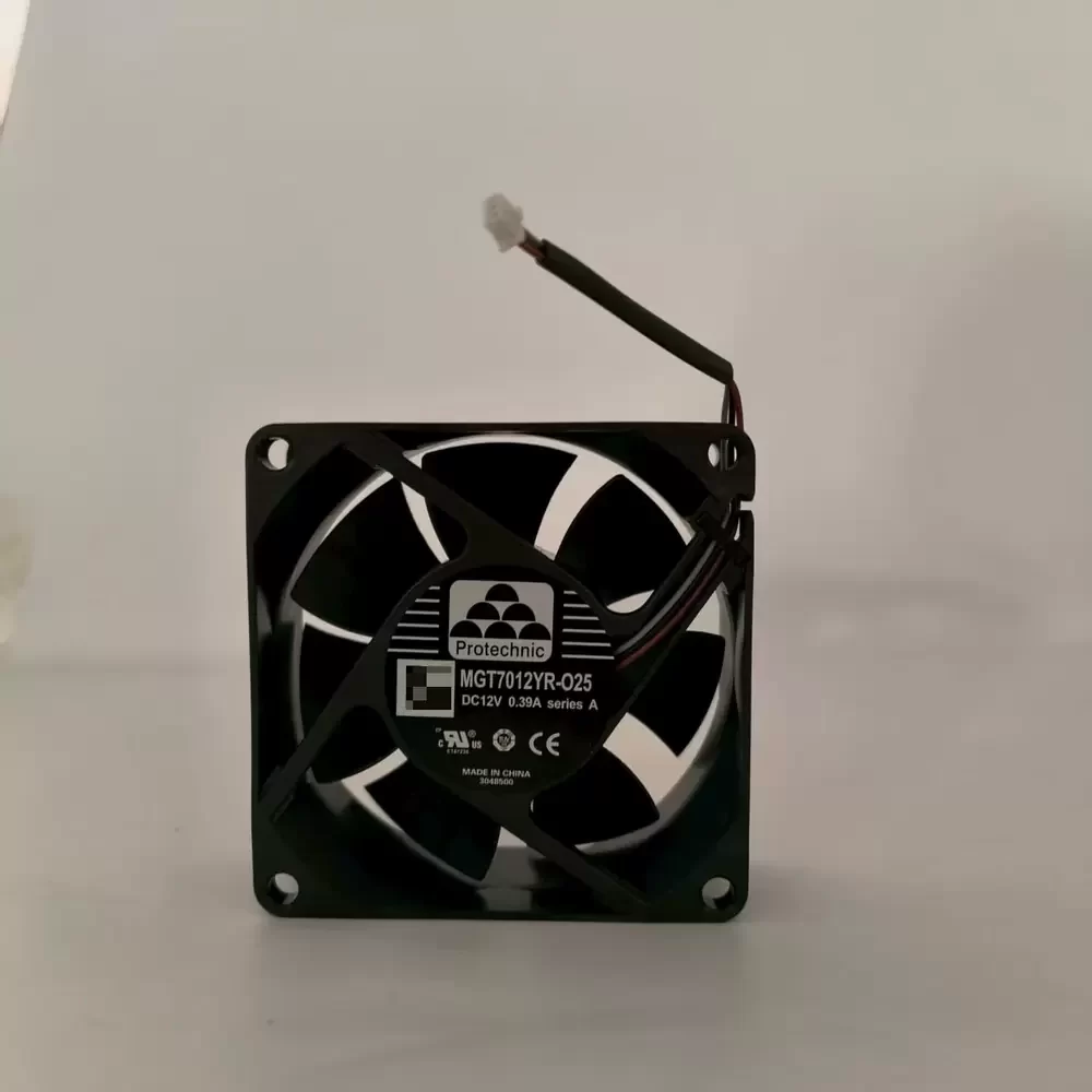 MGT7012YR-O25 Protechnic 70x70x25mm 12VDC 0.39A Axial Fan