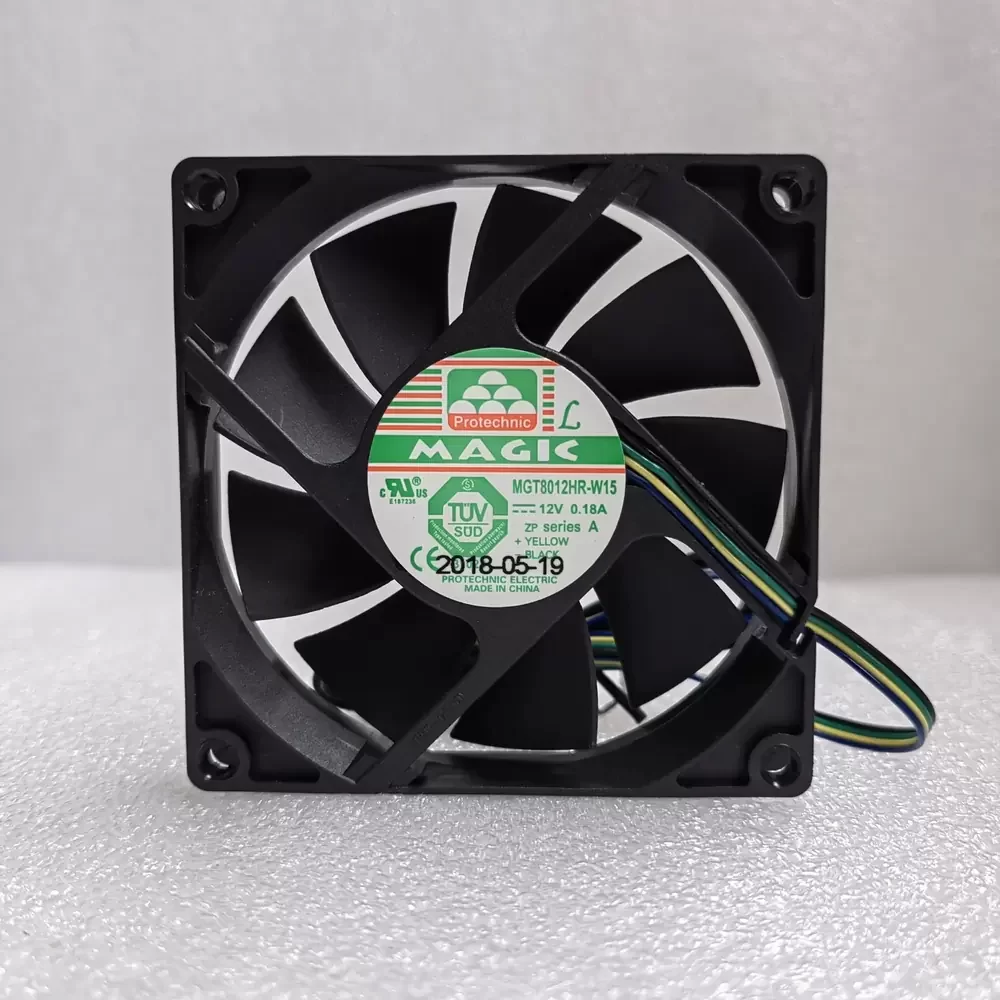 MGT8012HR-W15 Protechnic 12VDC 0.18A 80x80x15mm Axial Fan