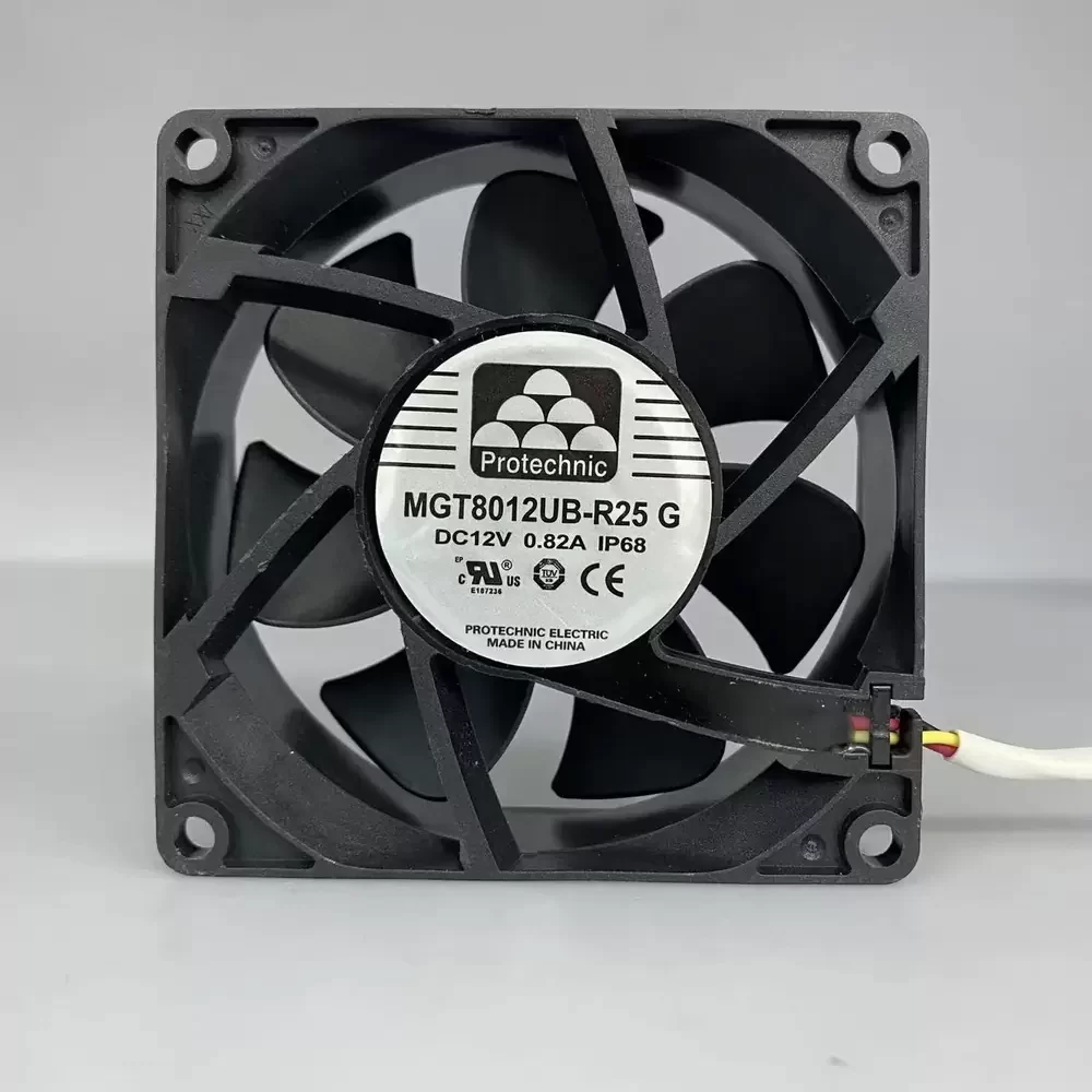 MGT8012UB-R25G Protechnic 12VDC 0.82A 80x80x25mm IP68 Fan