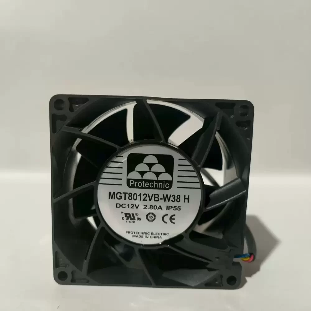MGT8012VB-W38H Protechnic 12VDC 2.80A 80x80x38mm Axial Fan