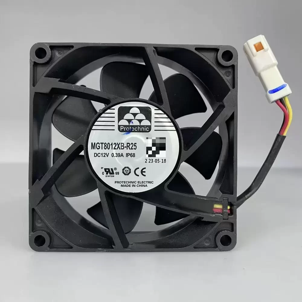 MGT8012XB-R25 Protechnic 12VDC 0.39A 80x80x25mm IP68 Fan