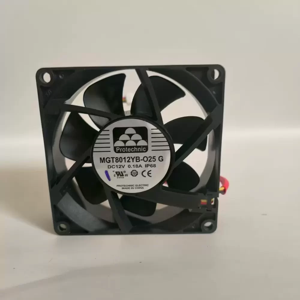MGT8012YB-O25G Protechnic 12VDC 80x80x25mm IP68 Axial Fan