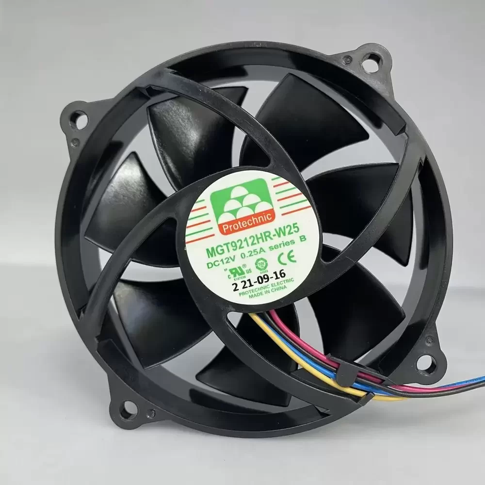 MGT9212HR-W25B Protechnic 92x25mm 12VDC 0.25A 4-Wire Fan
