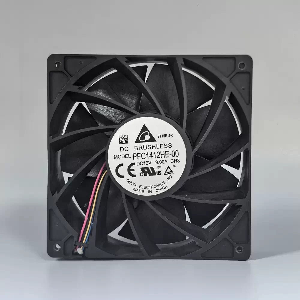 PFC1412HE-00CH8 Delta 12VDC 9.00A 140x38mm Axial Fan