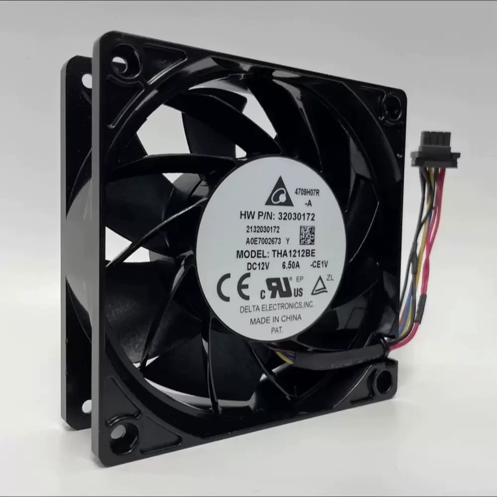 THA1212BE-CE1V Delta 12VDC 6.50A 120x120x38mm Axial Fan THA1212BE-CE1V Delta 12VDC 6.50A 120x120x38mm Axial Fan