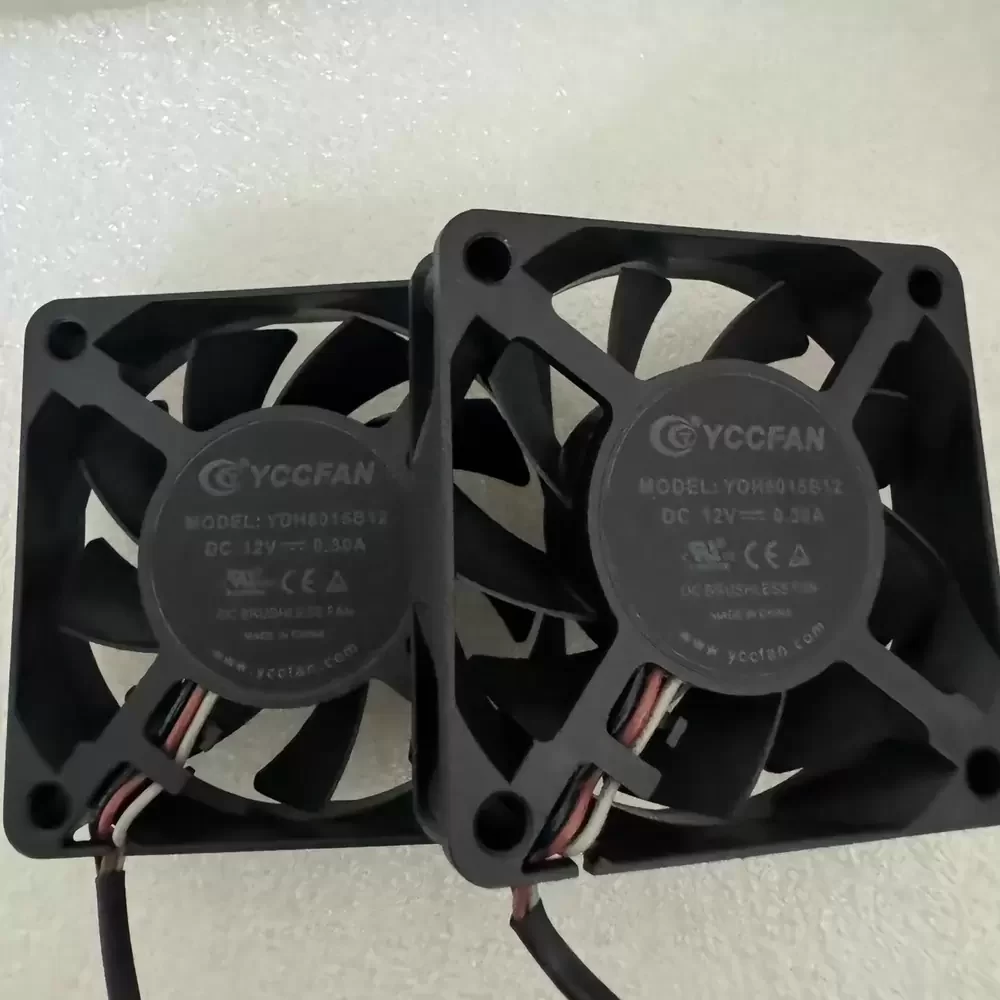 YDH6015B12 YCCFAN 12VDC 0.3A 60x60x15mm Axial Cooling Fan YDH6015B12 YCCFAN 12VDC 0.3A 60x60x15mm Axial Cooling Fan