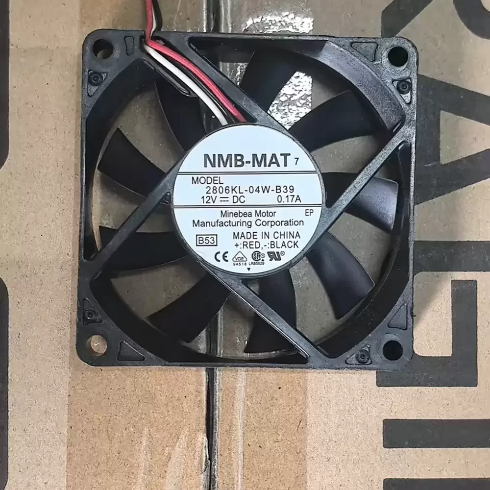 2806KL-04W-B39 NMB 12V 0.17A 70x70x15mm DC Axial Fan