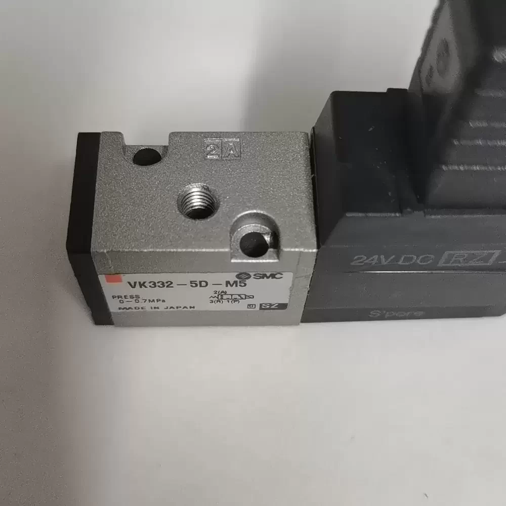 VK332-5D-M5 SMC 24VDC M5 Direct Poppet 3-Port Solenoid Valve VK332-5D-M5 SMC 24VDC M5 Direct Poppet 3-Port Solenoid Valve